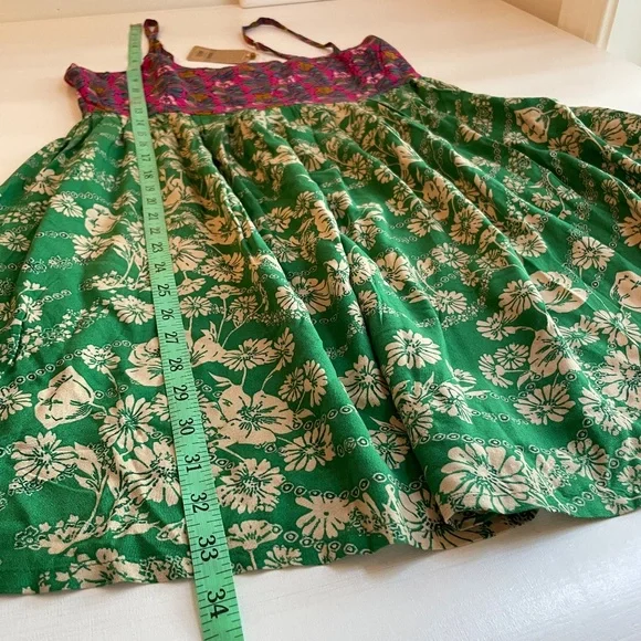 Natural Life Boho Forest Fairy Smocked Dress Women Medium Festival Summer Beach - Picture 12 of 12